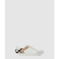 레더 스웨이드 하우스 체크 스니커즈 80241251