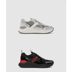 로고 프린트 스웨이드 메쉬 스니커즈 8057350