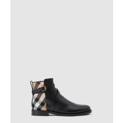 체크 레더 부츠 80568191