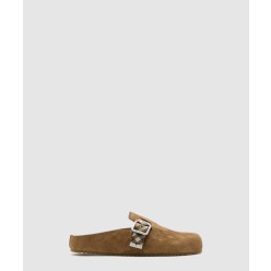 체크 스웨이드 어친 클로그 81133931