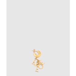 짧은 꼬임 레터링 체인 이어링