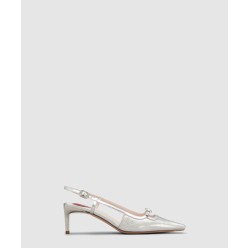 비브 카나드 가죽 슬링백 펌프스 7223