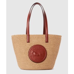 천연 섬유 소재의 라지 Horse Medal 바스켓 SS591