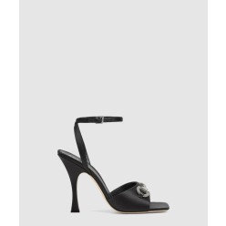 크리스탈 호스빗 장식이 있는 샌들 834344