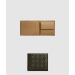 동전 지갑을 갖춘 인트레치아토 폴더형 지갑 749412