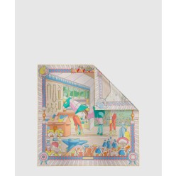 Pony Pit Stop 더블 페이스 스카프 90