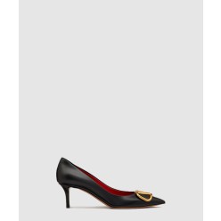 브이로고 시그니처 송아지 가죽 하이힐 슈즈 2W2S0E