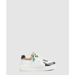 퍼포레이티드 나파 가죽 로우탑 원 스터드 XL 스니커즈