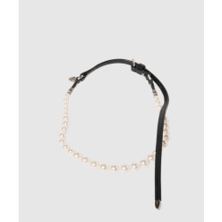 레더 앤 글라스 비즈 네클리스 5IC144