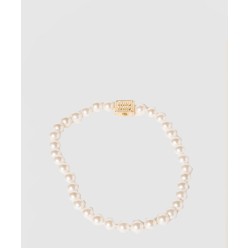 인조 진주 장식 메탈 목걸이 5IC167