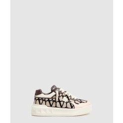 나파 가죽 트왈 이코노그라프 패브릭 원 스터드 XL 로우탑 스니커즈