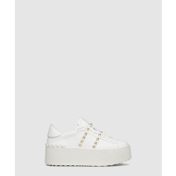 락스터드 언타이틀드 송아지 가죽 플랫폼 스니커즈 2W2S0G