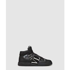 송아지 가죽 패브릭 밴드 VL7N  미드 탑  스니커즈 WY2S0E