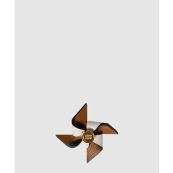 가죽 핀휠 브로치 5IS114