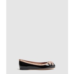 락스터드 페이턴트 가죽 발레리나 3W2S0H