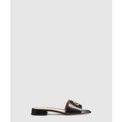 브이로고 시그니처 카프스킨 슬라이드 샌들 WS0LT0