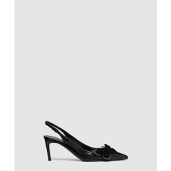 Papier-Phalene 송아지 가죽 레이스업 펌프스 4W2S0I