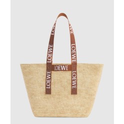 폴드 쇼퍼백 라피아