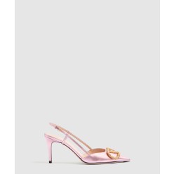 브이로고 시그니처 쉽스킨 백 레이스업 펌프스 6W2S0R