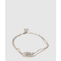 크리스털 장식 메탈 브레이슬릿 5IB567