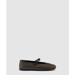 스터드 장식 나파 가죽 발레리나 1F795N