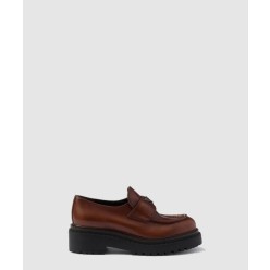 초콜릿 가죽 로퍼 2DE148