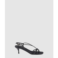 굽이 있는 가죽 샌들 1X504N