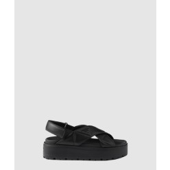 나파 가죽 크로스 플랫폼 샌들 1XZ777