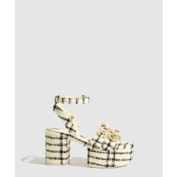 트위드 샌들 G46423