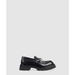 인터로킹 G  체인 가죽 로퍼 752650