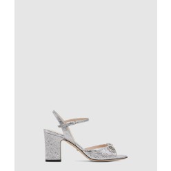 호스빗 장식이 있는 미드힐 샌들 837121