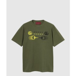 프린트 코튼 저지 티셔츠