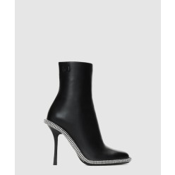 키라 가죽 앵클 부츠 30423B