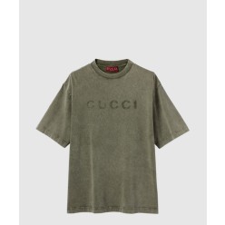 프린트가 있는 코튼 저지 티셔츠