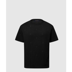 블라종 엠브로이더드 쇼트 슬리브드 크루넥