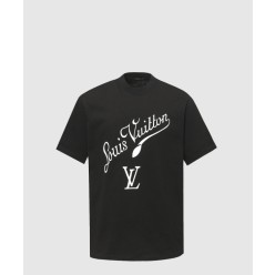 음표 글자 크루넥 티셔츠