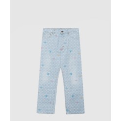 모노그램 데님 팬츠