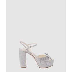 크리스털 장식 플랫폼 샌들 5XP908