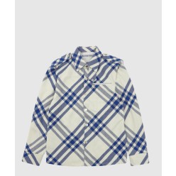 대각선 스트라이프 지퍼 포켓 셔츠