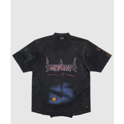 파리 문 업사이드 다운 오버사이즈 티셔츠