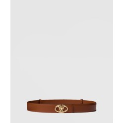 브이로고 송아지 가죽 벨트