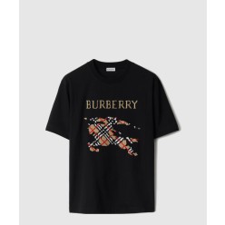 크로스 스티치 EKD​ 코튼 티셔츠