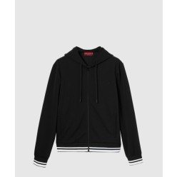 저지 후드 집업 재킷