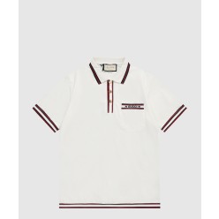 스트레치 비스코스 폴로 탑