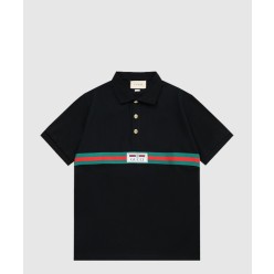 스트레치 비스코스 폴로 탑