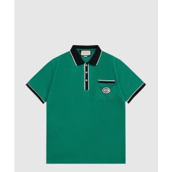 스트레치 비스코스 폴로 탑