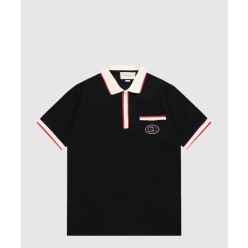 스트레치 비스코스 폴로 탑