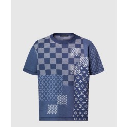 쇼트 슬리브드 니티드 크루넥