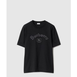 고딕 로고 코튼 티셔츠