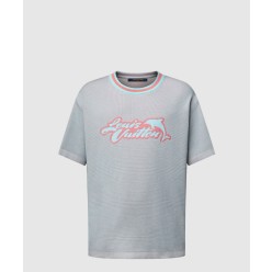 그래픽 쇼트 슬리브드 크루넥